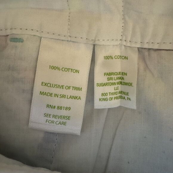 LILLY PULITZER Shorts Womens 00 The Callahan Floral Paisley Walking Blue Green - Picture 15 of 16